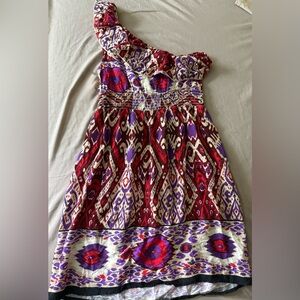 Tedo‎ Tribal Print One Shoulder Dress Size XS